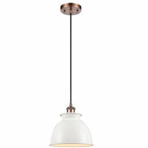 Adirondack - 1 Light Cord Hung Mini Pendant In Industrial Style-10 Inches Tall and 8.13 Inches Wide - 1 of 1