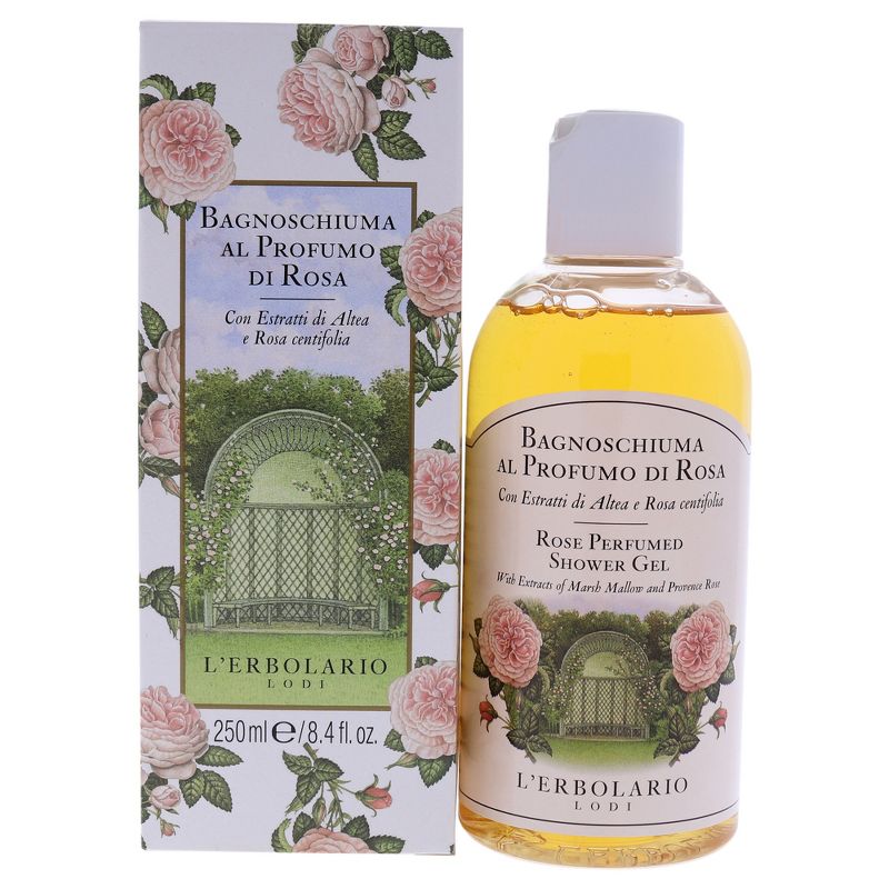Rosa Perfumed Shower Gel by LErbolario for Unisex - 8.4 oz Shower Gel, 1 of 7
