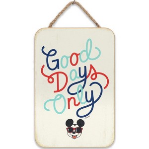 Open Road Brands Disney: Mickey Mouse - Fun Mickey Mouse Hanging Wood Wall Decor - 1 of 2