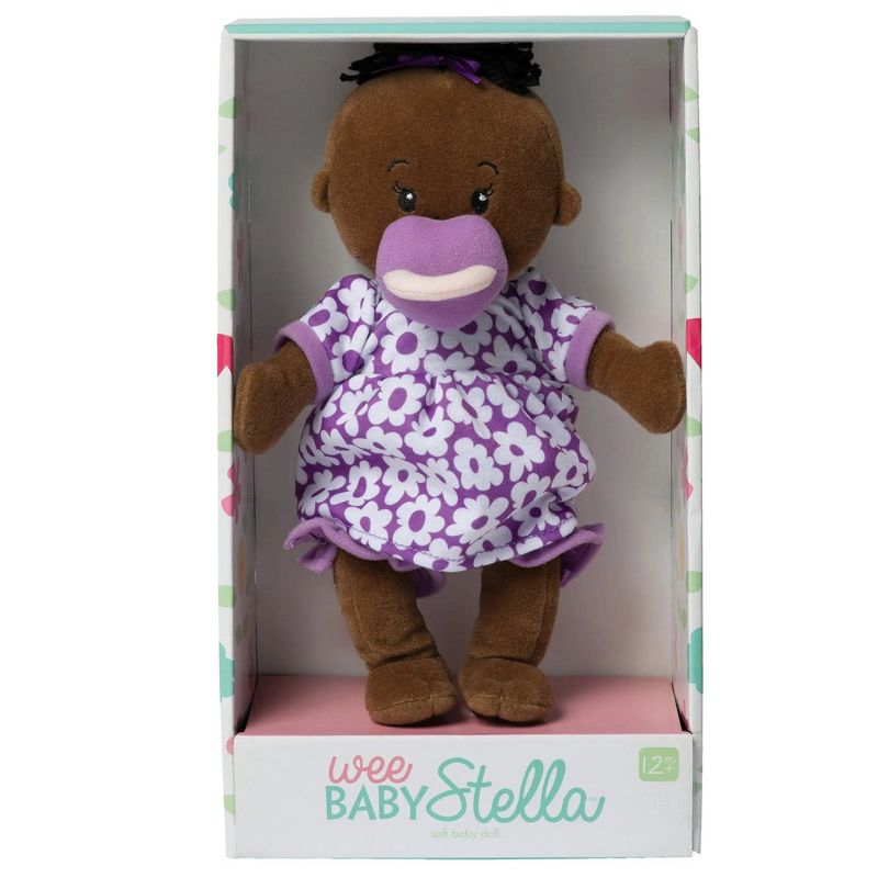 Manhattan Toy Wee Baby Stella Brown 12" Soft Baby Doll, 3 of 11