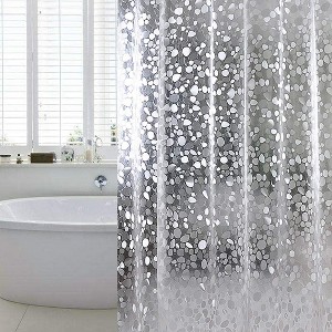 Aoibox EVA Shower Curtain Liner, Water Repellent & Odorless, Heavy Duty for Stall & Bathtubs, Chlorine Free with Rust-Proof Grommets - 1 of 4