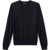 Lands' End School Uniform Men's Cotton Modal Fine Gauge V-neck Sweater - 2 of 3