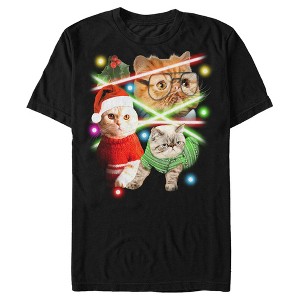 Men's Lost Gods Laser Cats T-Shirt - 1 of 4