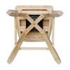 International Concepts Double "X" Back Bar Height Stool - With Swivel 30" Seat Height - 4 of 4