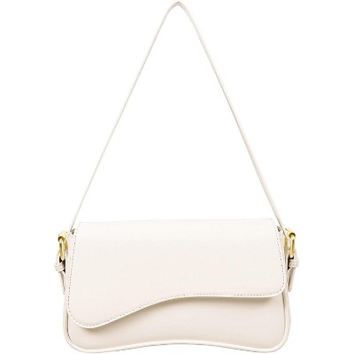 Shoulder Bag for Women Y2K Trendy Purse Vegan Leather Hobo Handbags Clutch Saddle Bag with 2 Removable Strap