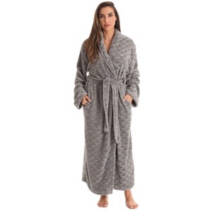 Just Love Velour Robe Bath Robes for Women Maxi Length - 1 of 3