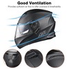 AHR Modular Full Face Motorcycle Helmet Flip up Dual Visor Motocross DOT S/M/L/XL/XXL - 4 of 4