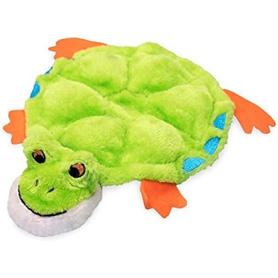 ZippyPaws Squeakie Crawler- No Stuffing Dog Toy, Squeaky Pet Toy Unstuffed Chew Toy, Toby The Tree Frog- 11"