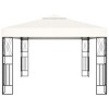 vidaXL Gazebo 9.8'x13.1' Cream Fabric - 3 of 4