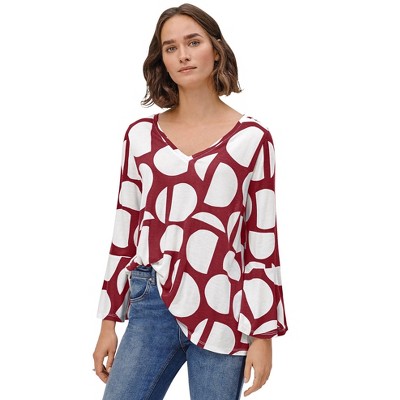 ellos Plus Size Bell Sleeve A-Line Knit Tunic