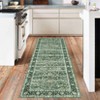 Vintage Style Area Rugs - Non-Slip Reversible Machine Washable Rug, Soft Boho Rug for Living Room Bedroom - 2 of 4