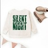 Silent Night Block Distressed - Youth Graphic Sweatshirt - 3 of 4