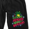 Elf Buddy Quote "I'm A Cotton-Headed Ninny Muggins" Men's Black Sleep Pajama Shorts - image 2 of 3