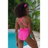 Moda Minx Amour 'Barbie Pink' Crystal Multiway Swimsuit - 4 of 4