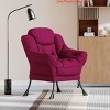 Office Large Comfy Lazy Chair for Living Room,Modern Leisure Armchair with Side Pocket,Accent Reading Sofa - 3 of 4