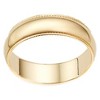 Pompeii3 6MM Milgrain Edge Wedding Band 14K Yellow Gold - 3 of 4
