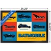 Trends International DC Comics Batman: 85th Anniversary - Minimalist The Batmobiles Framed Wall Poster Prints - 3 of 4