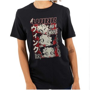 Betty Boop A Wink And A Giggle Womens Graphic T Shirt Tees Brisco Brands - 1 of 4