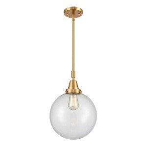 Beacon - 1 Light Stem Hung Mini Pendant In Industrial Style-14.13 Inches Tall and 10 Inches Wide - 1 of 1