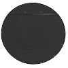 30" Owing Round Wall Mirror Black - Kate & Laurel All Things Decor: Modern Style, Metal Frame, Wall Mountable - image 4 of 4