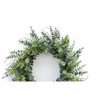 Mixed Eucalyptus Leaf Wreath with Twig Accents Christmas Decor 29 Inch for Door Display By Melrose - 2 of 3
