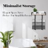 Attop Towel Racks for Bathroom Wall Mounted Metal Towel Holder with Wooden Shelf for Folding Large Towels, Towel Storage - 3 of 4