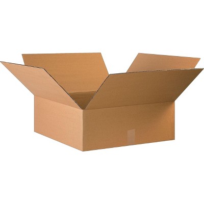 The Packaging Wholesalers 22x22x8 Shipping Boxes 32 ECT Brown 20/Bundle BS222208