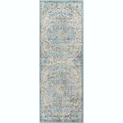 Mark & Day Olivia 2'7"x7'3" Runner Woven Indoor Area Rugs: Stain-Resistant, Pet Friendly, Traditional Medallion Design