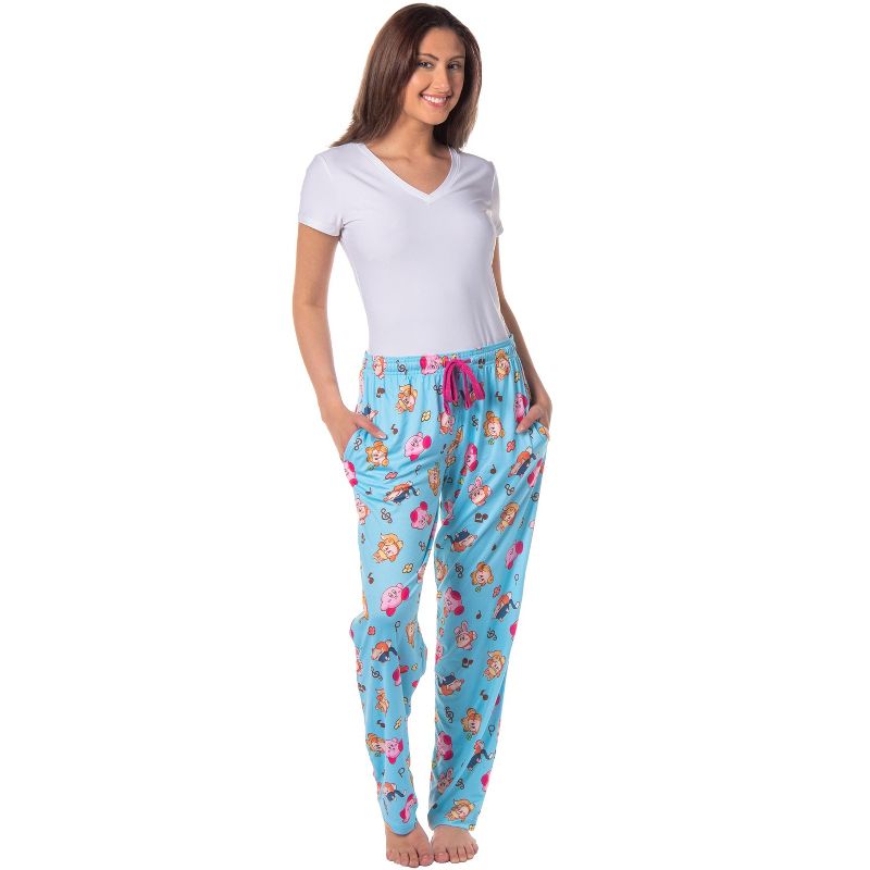 Kirby Women's Pajama Pants Character Costumes Adult Lounge Sleep Bottoms, 2 of 6