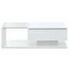 NicBex Modern 39.3" Rectangle Coffee Table with Open Storage, Drawer and Tempered Glass Top for Living Room - 3 of 4