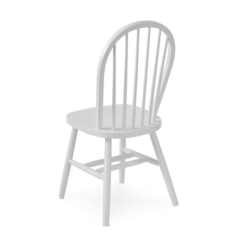 Windsor Spindle Back Armless Chair White - International Concepts, 1 of 5