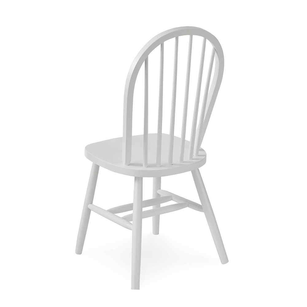 Photos - Chair Windsor Spindle Back Armless  White - International Concepts