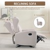 Lirago 26.4"W * 37.4"D * 40.6"H Rocking Recliner Chair with Lumbar Support-Adjustable 90 degrees to 160 degrees  Recline - 3 of 4