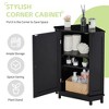 Triangle Corner Bathroom Cabinet with Adjustable Shelves,Storage Cabinet for Small Spaces, Freestanding Space-Saving Organizer - 3 of 4