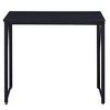 NicBex Home Office Desk 35.5" Modern Writing Desk with Metal Slide Base, Wooden Desktop and Black Metal Legs for Office, Study, Living Room - 2 of 4