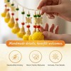 Store Indya Decorative Artificial Marigold and Pearl Toran, Traditional Orange Flower Hanging (Design 1) - 3 of 4
