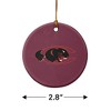 Claflin University Primary Logo Porcelain Holiday Christmas Tree Ornament  2.8" (7.1 cm) - 3 of 4