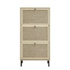 Bella Depot 3 Door Shoe Rattan Shoe Storage Cabinet - 4 of 4