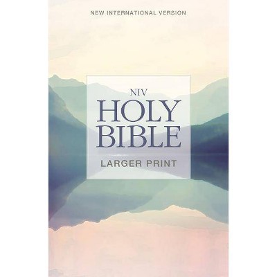 NIV, Holy Bible, Larger Print, Paperback - by  Zondervan