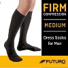 FUTURO Men's Dress Socks for Improved Circulation - Black - 2 of 4