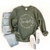 Simply Sage Market Women's Graphic Sweatshirt Influence Of A Good Teacher Circle - image 3 of 3