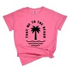 Simply Sage Market Take Me To The Beach Palm Tree Garment Dyed Tee - S - Crunchberry - 2 of 4
