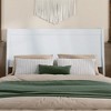 AFI Furnishings Casanova Full Solid Wood Panel Headboard in White - 3 of 4