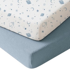 LISM 52"x28" Crib Sheets for Standard Crib Mattress set of 2 - 1 of 4