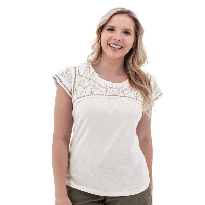 Aventura Clothing Women's Solid Poet Top