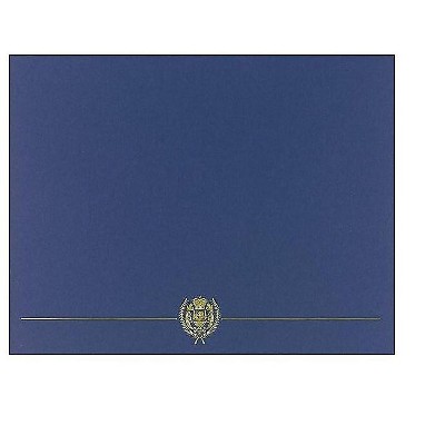 Great Papers Classic Crest 9.38" x 12" Certificate Covers Navy 408775
