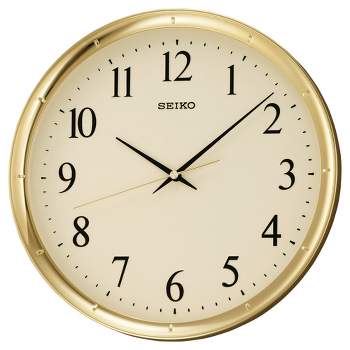 Seiko 12" Ultra-Modern Gold-Tone Wall Clock