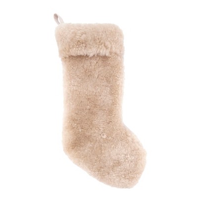 Saro Lifestyle Cozy Delight Lamb Fur Stocking