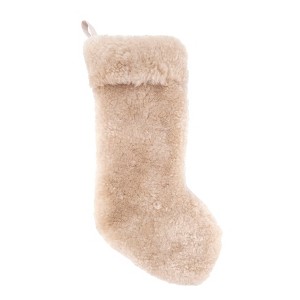 Saro Lifestyle Cozy Delight Lamb Fur Stocking - 1 of 3