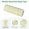 Unique Bargains Self Adhesive Wood Grain Design Durable Easy to Apply Repair Tape - 2 of 4